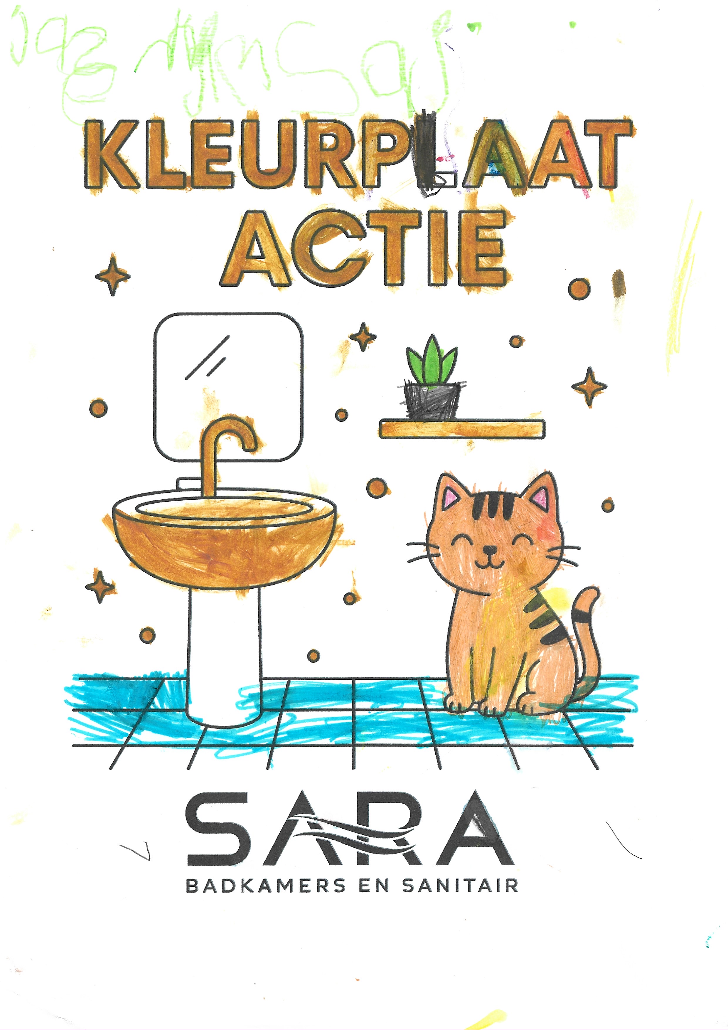 Voorbeeld kleurplaat